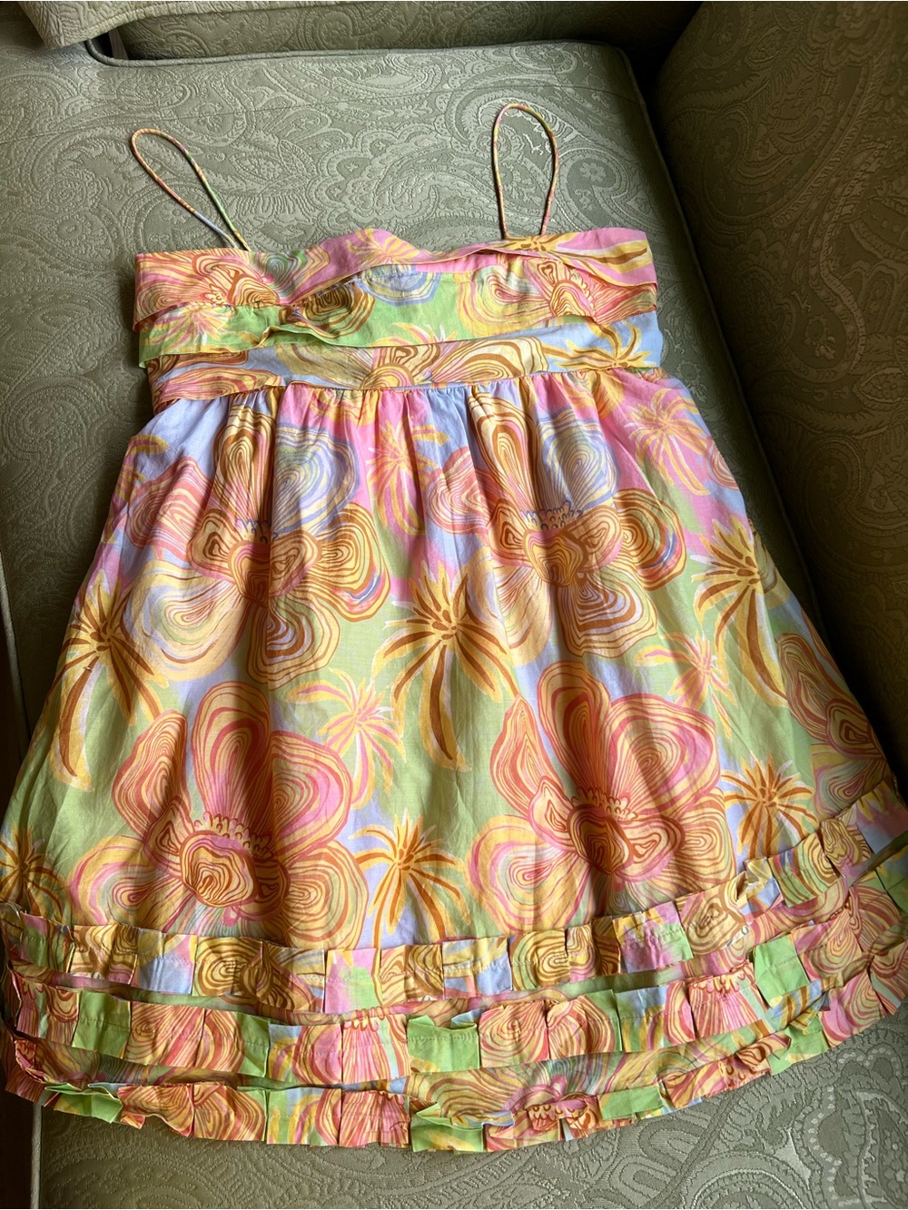 NWT Anthropologie Farm Rio Sleeveless Printed Mini Dress Size XL - Picture 2 of 15